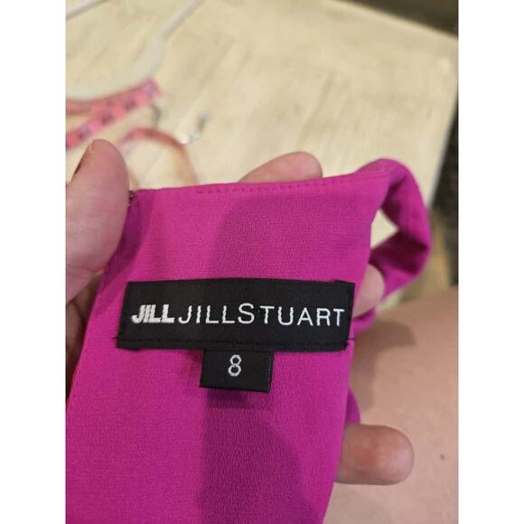 Jill Stuart Women's Colorblock Maxi Dress Size 8 One-Shoulder - Picture 9 of 9